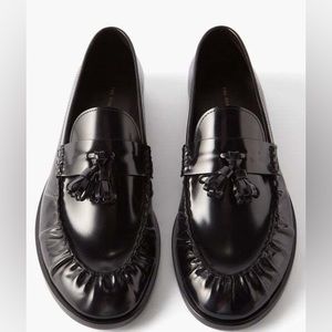 The Row Tassel Boyfriend Black Loafer Size 37